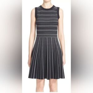 Kate spade Striped Black & White Sleeveless Dress Size Medium